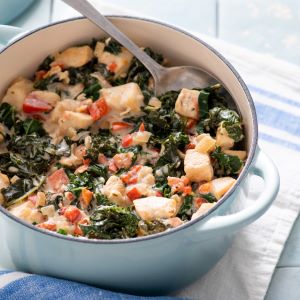 Atkins Keto Instant Pot® Creamy Italian Chicken and Kale