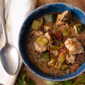 Atkins Pork and Vegetable Stew Italiano 