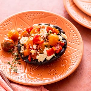 Atkins Mediterranean Grilled Stuffed Portobello Mushrooms